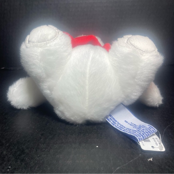 BNWT Bath and Body Works white plush polar bear with Santa hat and red scarf - Picture 6 of 12